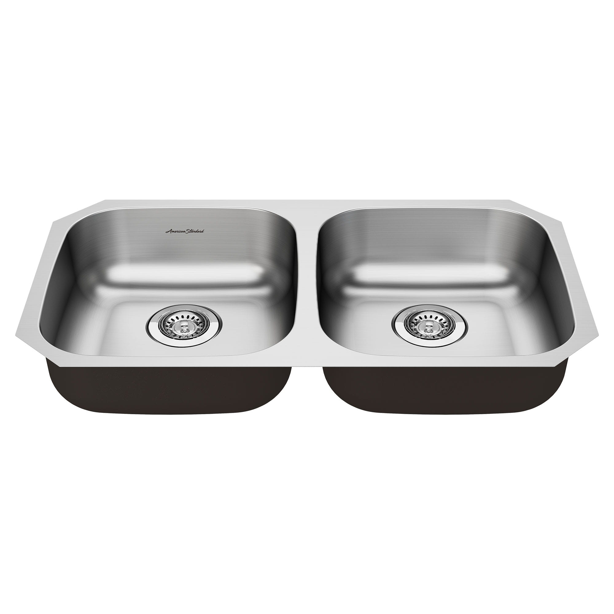 Portsmouth® 32 x 18-Inch Stainless Steel Undermount Double-Bowl ADA Kitchen Sink